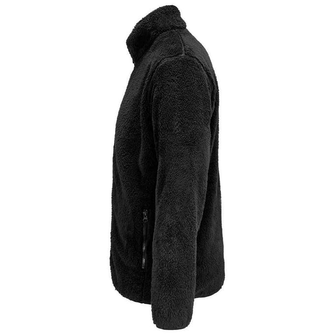 SOLS Vink Fluffy Jacket voor volwassenen (Zwart)