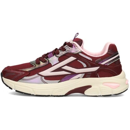 POSH by Poelman GINNY Dames Sneakers - Bordeaux met combinatie