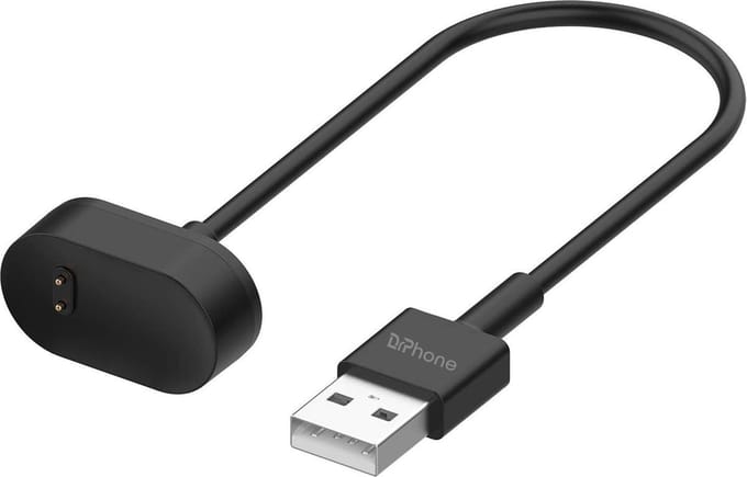 DrPhone Oplaadkabel – Oplader - Kabel - Charger – Geschikt voor Fitbit Inspire / Inspire HR - 1 Meter