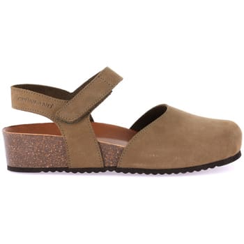 Sandalen met sleehak Grunland SB2412KAKI
