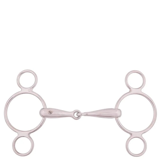 Watertrens Pessoa 3-rings massief rvs 18mm 11.5 | Roest | Speciale bitten