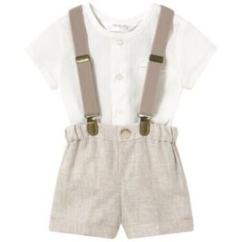 Setjes Mayoral 1215 Set camisa y pantalón Crudo