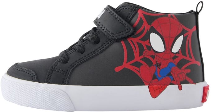 Next - Jongens - Spidey And Friends laarzen met klittenbandsluiting en elastische veters - Zwart