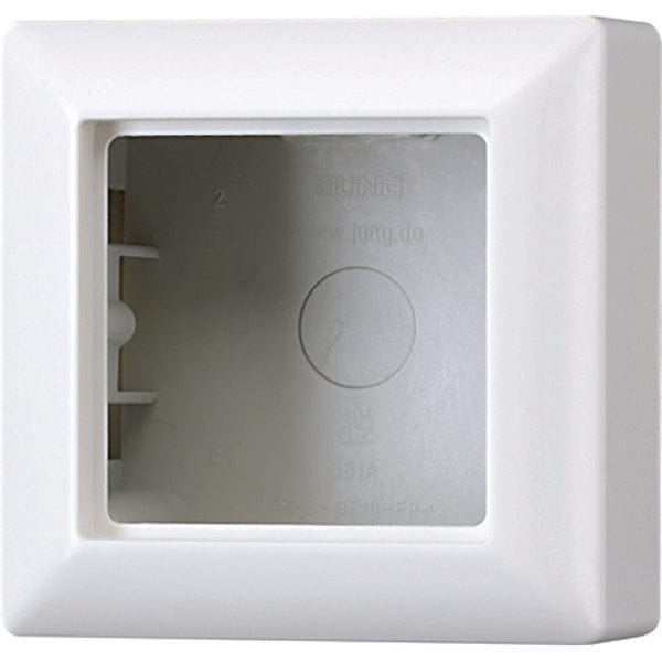 Jung AS581AWW Opbouwbehuizing Frame 1-voudig Alpine-wit 1 stuk(s)