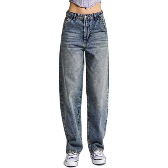 It's Basic - SKATER MID RISE JEANS - COBALT