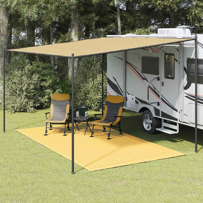 vidaXL - Tenttapijt - 200x400 - cm - beige