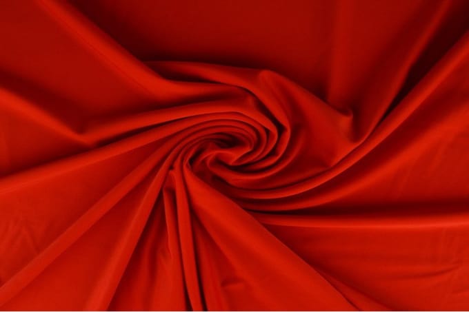 Lycra stof - Rood - 1 meter - Per meter - 155cm breed