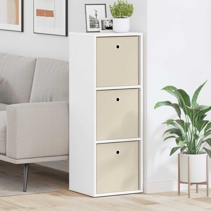 vidaXL - Dressoir - met - lade - Wit - 35 - x - 32 - x - 99,5 - cm