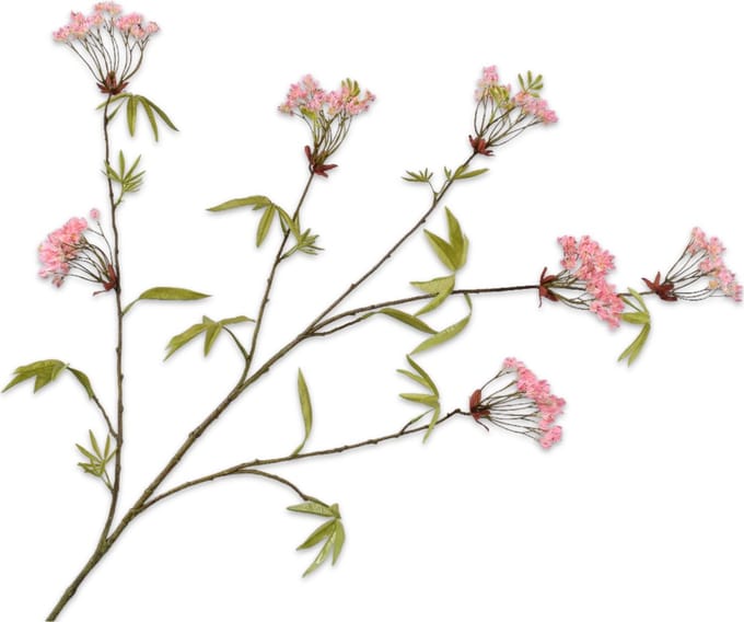 Silk-ka - Kunsttak - esdoorn - roze - H119 cm