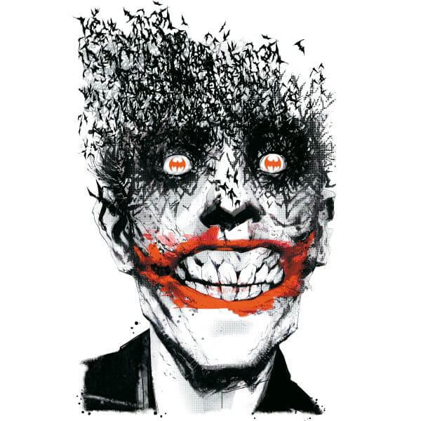 DC Comics Batman Joker Face Of Bats Dames T-shirt - Wit - XXL