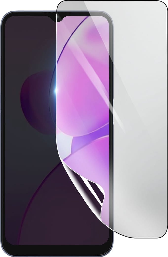 3mk, Geschikt voor Realme C31, Schokbestendige Hydrogel Screenprotector, Transparant