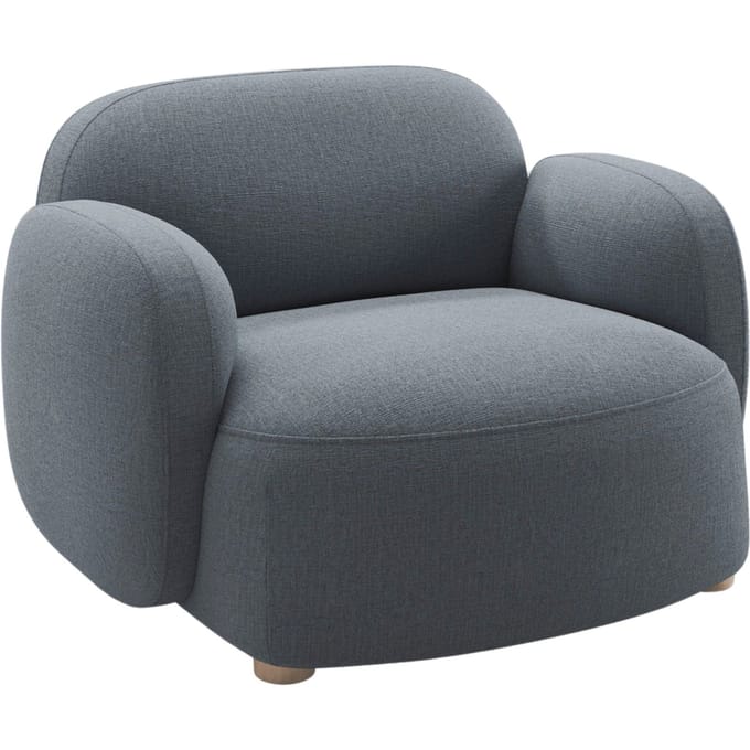 Northern Gem Loungestoel met Armleuningen - Brusvik 94 grey blue