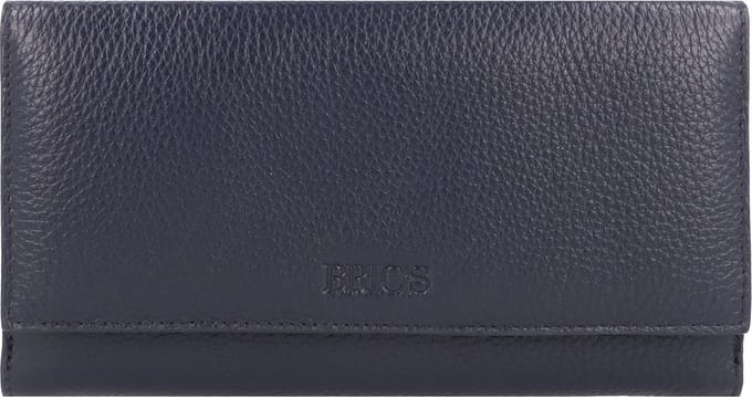 Bric's Marmolada Portemonnee RFID Leer 18 cm - Dames - Horizontaal - blu