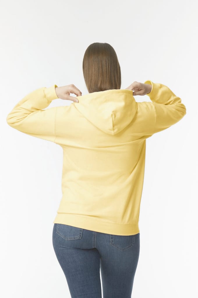 Gildan Sweater met capuchon Midweight Softstyle GISF500 - Yellow Haze - S