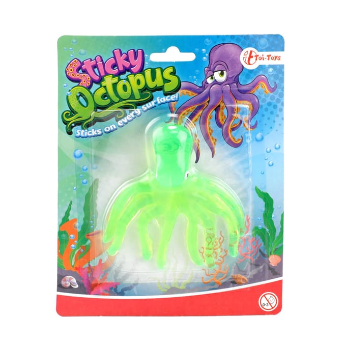 Toi-Toys Window Crawler Sticky Octopus (Assorted)