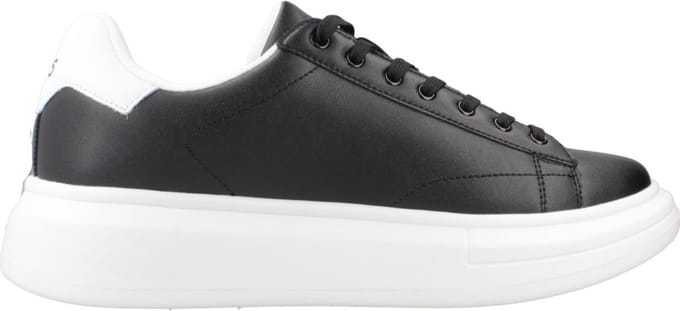 Leren Sneakers Met Rubberen Zool En Vetersluiting