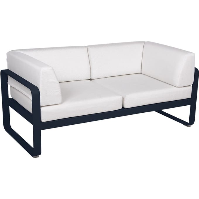 Fermob BELLEVIE club sofa 2 zits - 92 abyssblauw - 81 witgrijs