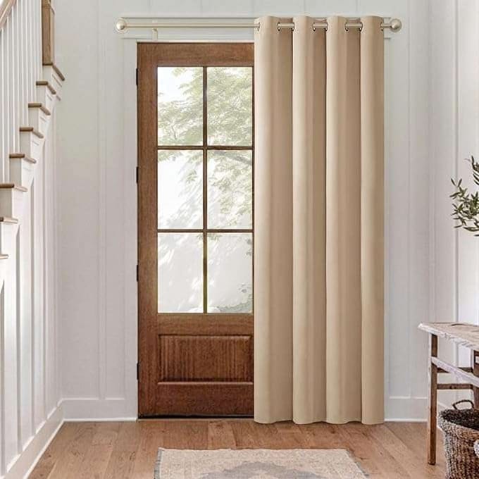 CE - Verduisterende Thermische Gordijn - 140x260cm - Elegant - Beigebruin