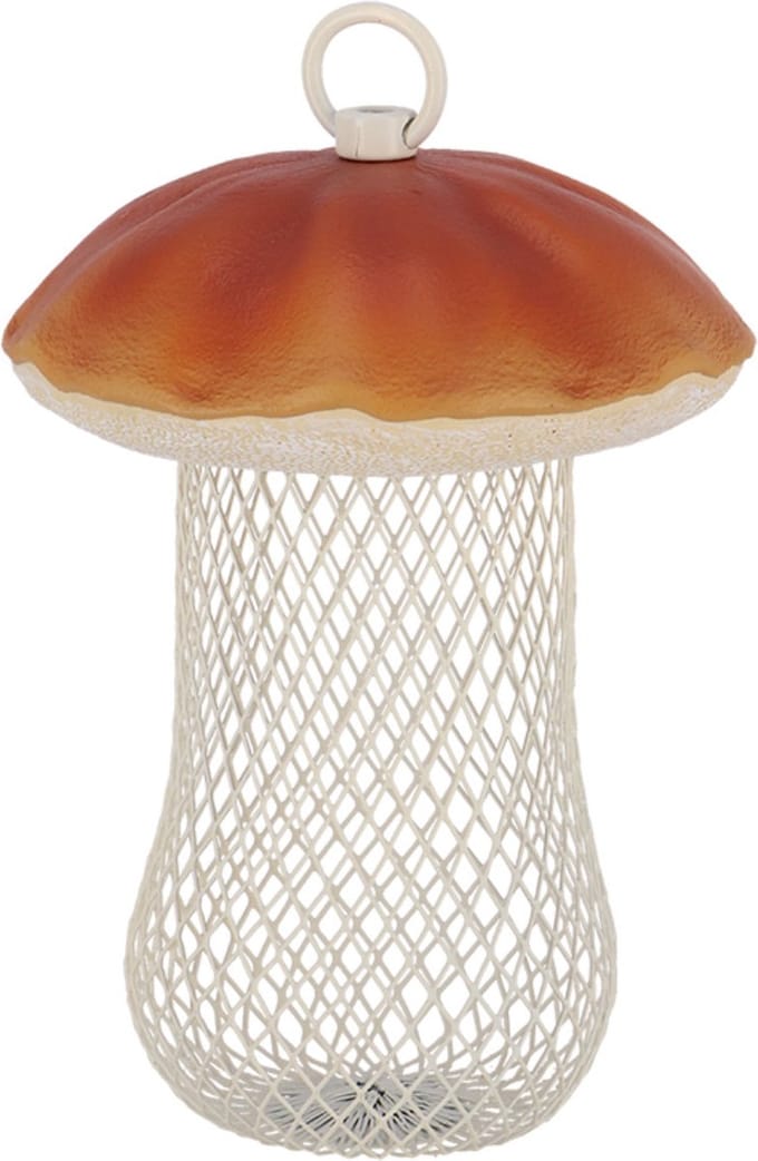 Best for Birds Voedersilo noten Fungi - bruin - eekhoorntjesbrood - ijzer - 13x18 cm - voor vogels