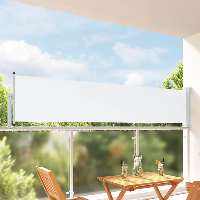 vidaXL - Zijkant - luifel - 80 - x - 300 - cm - 100% - polyester, - ijzer, - staal