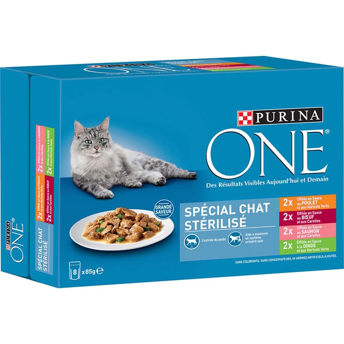 16x85g Purina One Sterilised Cat nat kattenvoer