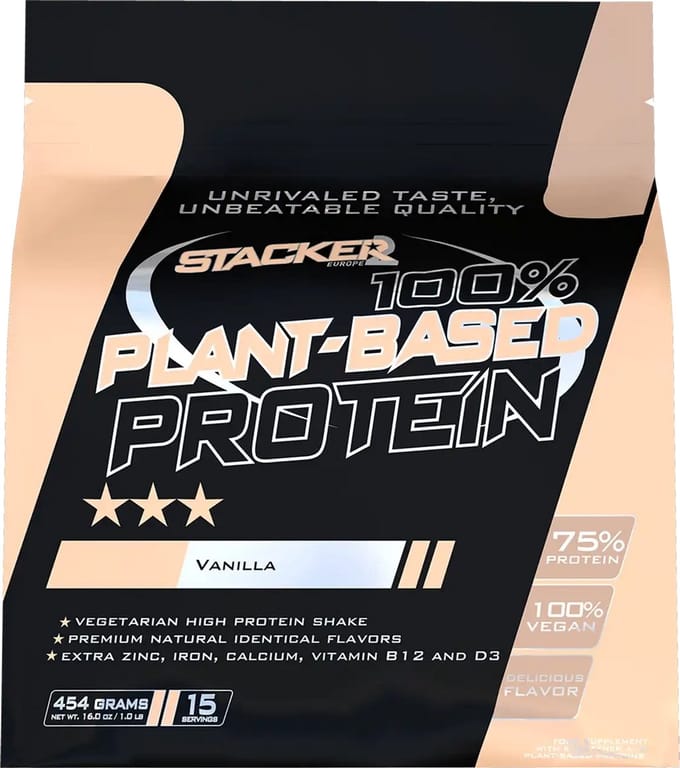 Stacker2 100% Plant-Based Protein (454g) Vanilla - Eiwitten - Veganistisch eiwit