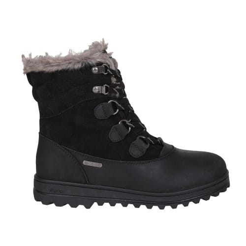 Mountain Warehouse Dames Vostock Leren Waterdichte Thermische Sneeuwlaarzen (Zwart)