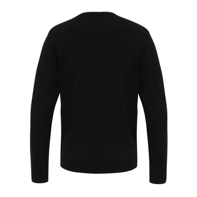 Premier Heren Essential Acryl V Hals Sweatshirt (Zwart)