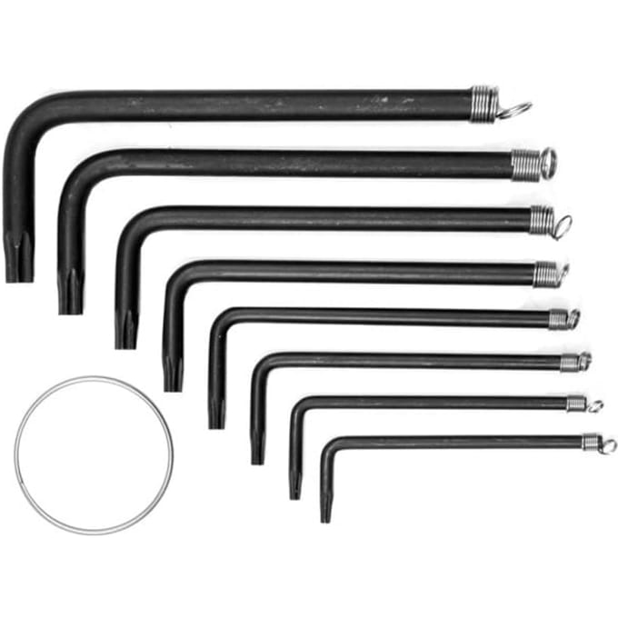 Vorel - Torx Sleutelset - T10-T40 - Staal - 8-delig