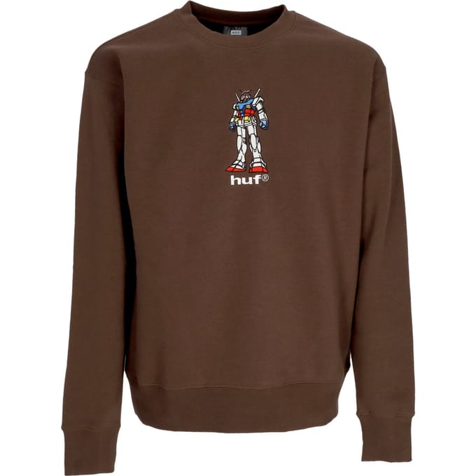 79 Crewneck X Gundam Chocolate herensweater met ronde hals
