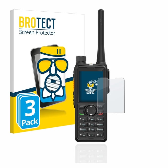 BROTECT - Screenprotector voor Hytera HP785 - Folie Beschermfolie Beschermglas matte 3 Stuks