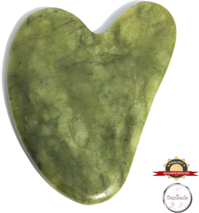 Demiracle® Pure Jade Gua Sha – Schraper - Gua Sha – Gezichtsmassage – Massage – Jade Roller - Face Roller – Ontspanning
