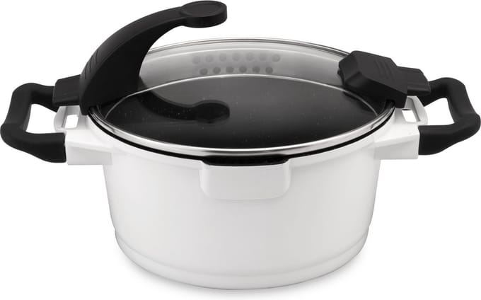 Essentials Kookpot Met Deksel Wit 16 Cm - Wit - PFAS-vrij