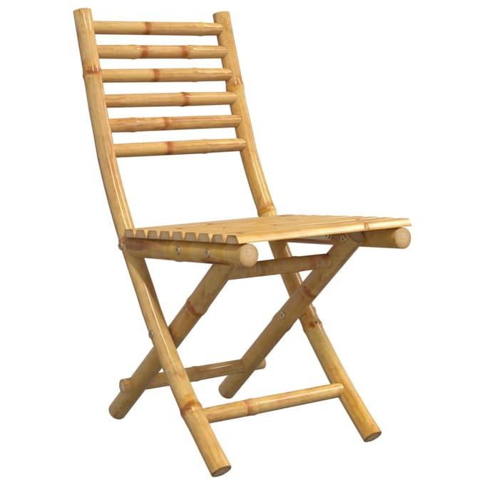 vidaXL - Opklapbare - stoelen, - 6 - stuks, - 43x54x88 - cm, - bamboe