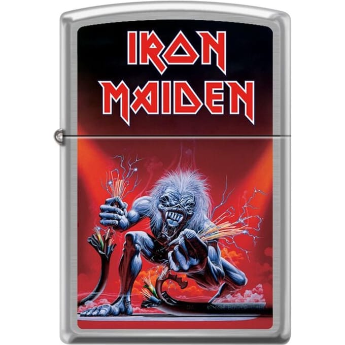 Iron Maiden Zippo - Brushed Chrome Unisex Aansteker - Neutraal - Standard