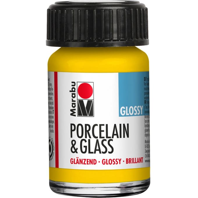Marabu Porcelain & Glass, "Glossy" - Zonnegeel