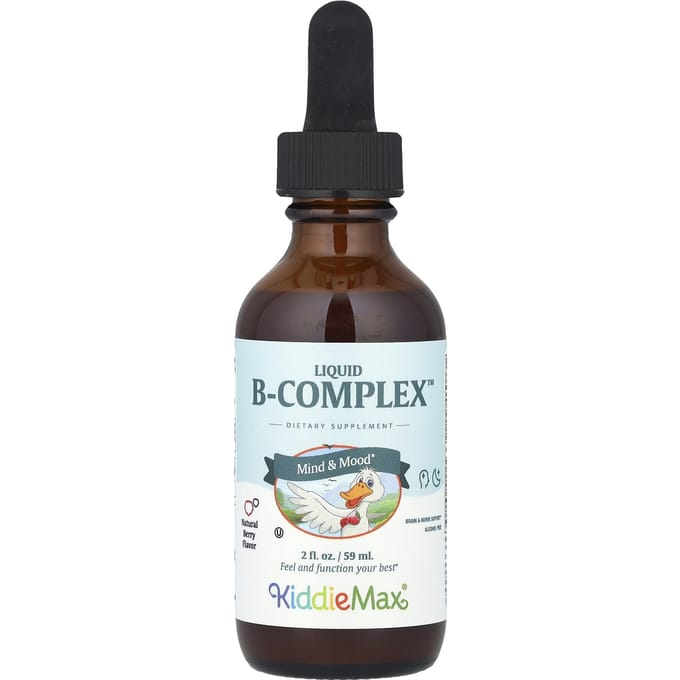 Maxi Health, KiddieMax® Liquid B-Complex™, Natural Berry, 2 fl oz (59 ml)