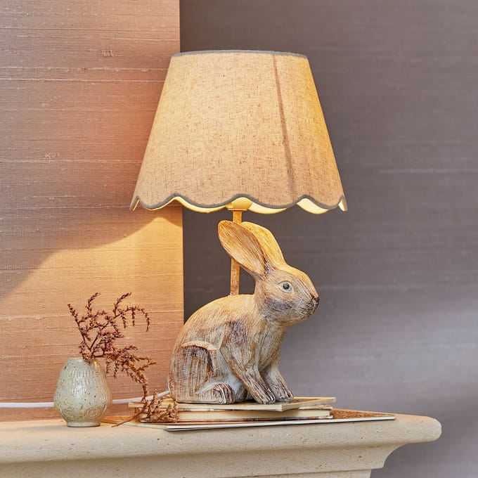 LOBERON Tafellamp Ryen beige