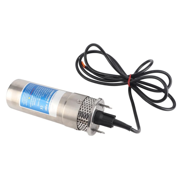 24V Dompelbronwaterpomp 5A 12LPM Maximale Opbrengst Meerdere Voedingen 12L Zonnebooster