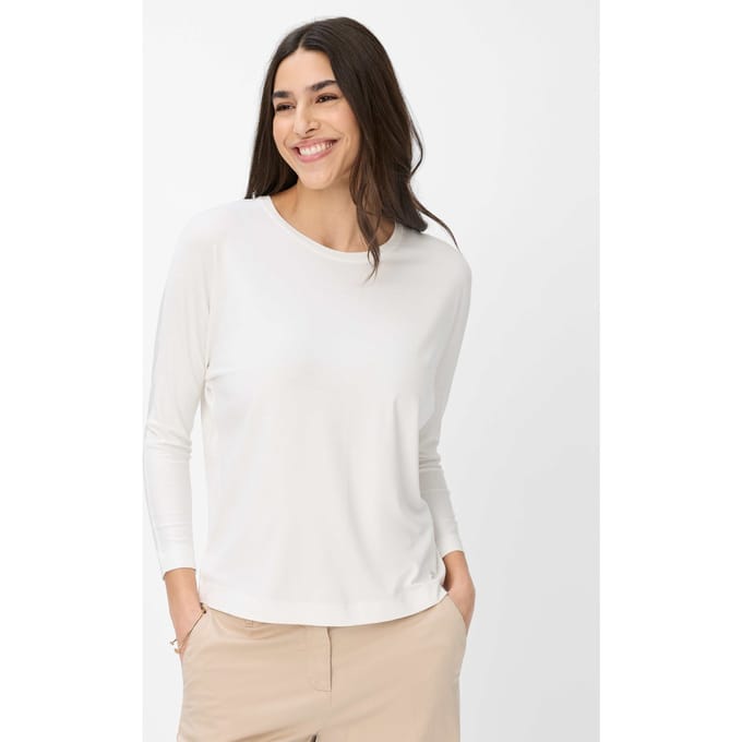 Brax Dames Shirt  Style CHARLENE offwhite, crèmewit, maat 36