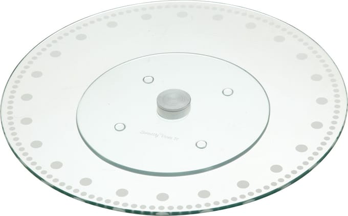 KitchenCraft Sweetly Does It Taart Standaard - 30 cm Glas - Transparant