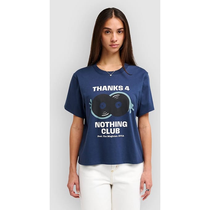 RVCA Thanks For Easy T-Shirt blauw