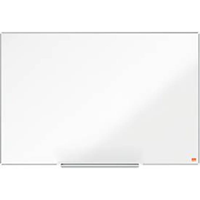 Nobo Impression Pro Magnetisch Whiteboard Emaille Met Pennengoot - Inclusief Nobo Whiteboard Marker - 900x600mm - Wit