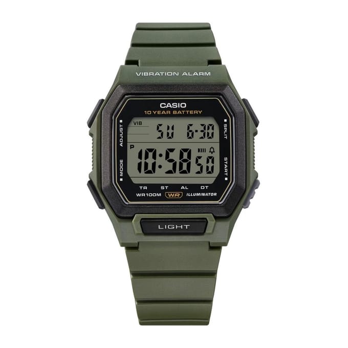 Casio Casio Collection W-738H-3AVEF Horloge - Kunststof - Groen - Ø 43 mm