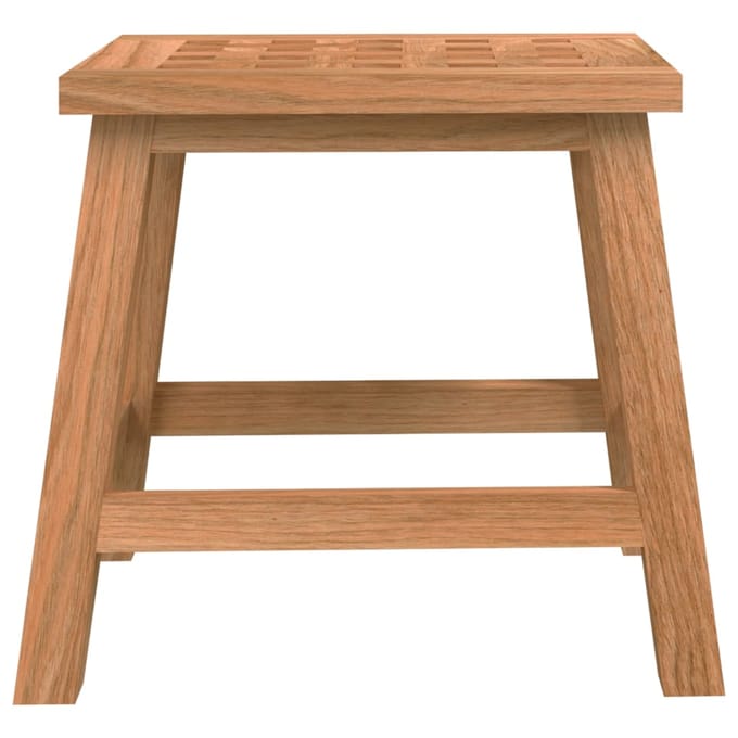 vidaXL - Opstapkrukje - 29x22,5x25,5 - cm - massief - walnotenhout