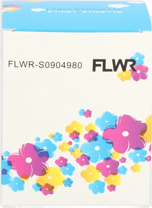 FLWR - Labelprinterrol / S0904980 / 4XL / 104X159 mm Wit - Geschikt voor Dymo
