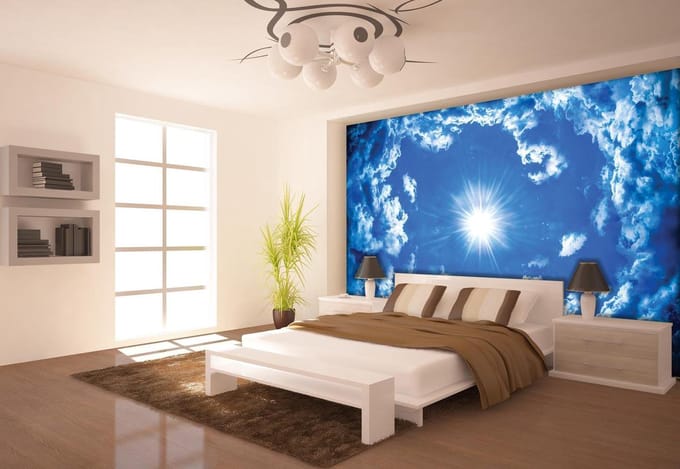 Poster | Blauw | 104 x 70,5 cm