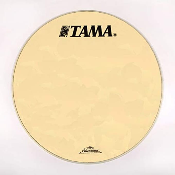 Tama basDrum Frontvel CT22BMOT, 22", wit, Starclassic Logo - Bass drumvel