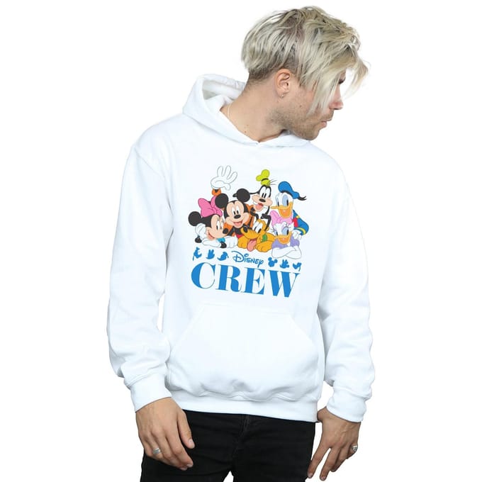 Disney Heren Mickey Mouse Disney Vrienden Hoodie (Wit)