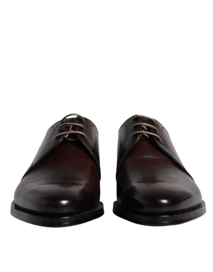 Dolce & Gabbana Zwarte Leren Veterschoenen voor Heren Derby Formeel